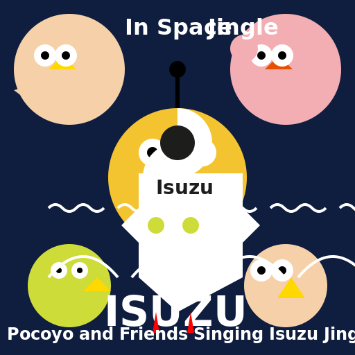Pocoyo and Friends Singing Isuzu Jingle in Space - AI Prompt #39232 - DrawGPT
