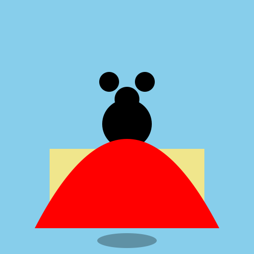 Mickey Mouse jumping off the top of the Houston Astrodome - AI Prompt #39472 - DrawGPT