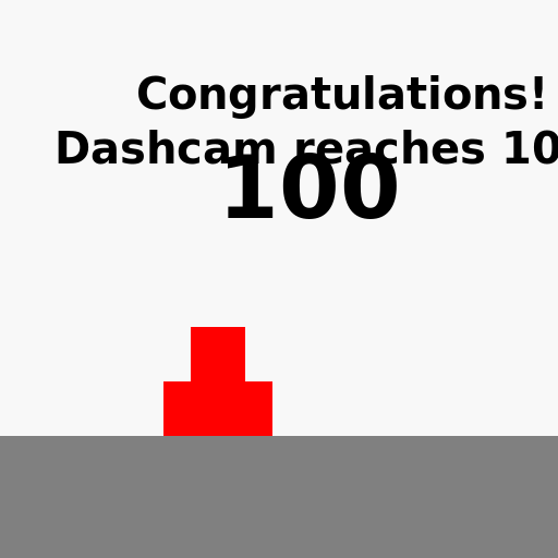 Dashcam Reaches 100 Views! - AI Prompt #39495 - DrawGPT
