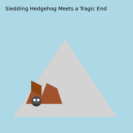 Sledding Hedgehog Meets a Tragic End - AI Prompt #39542 - DrawGPT