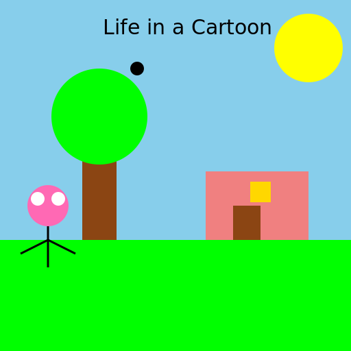 Life in a Cartoon - AI Prompt #39635 - DrawGPT