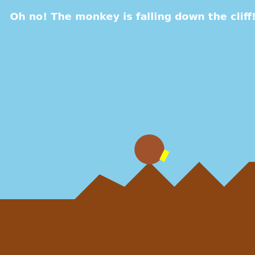 Monkey Falling Down a Cliff - AI Prompt #39726 - DrawGPT