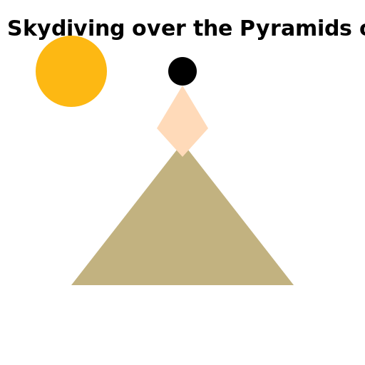 Skydiving over the Pyramids of Egypt at Sunset - AI Prompt #39885 - DrawGPT