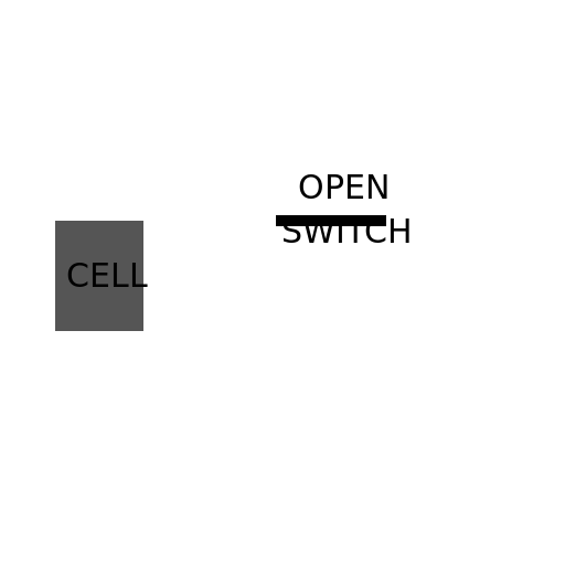 Electric Cell and Open Switch Circuit Diagram - AI Prompt #40283 - DrawGPT