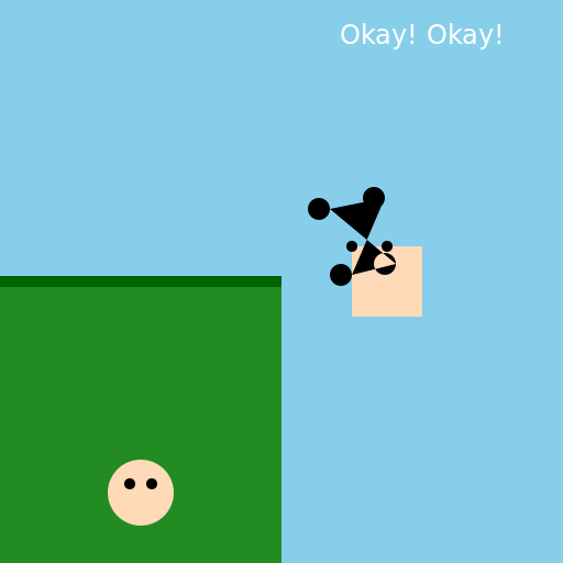 Cow Chase "Why did the cow cross the road? To chase the human on the