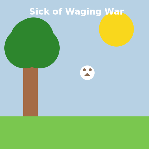 Sick of Waging War - AI Prompt #41102 - DrawGPT
