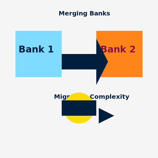 Merging Banks and Migration Complexity - AI Prompt #41465 - DrawGPT