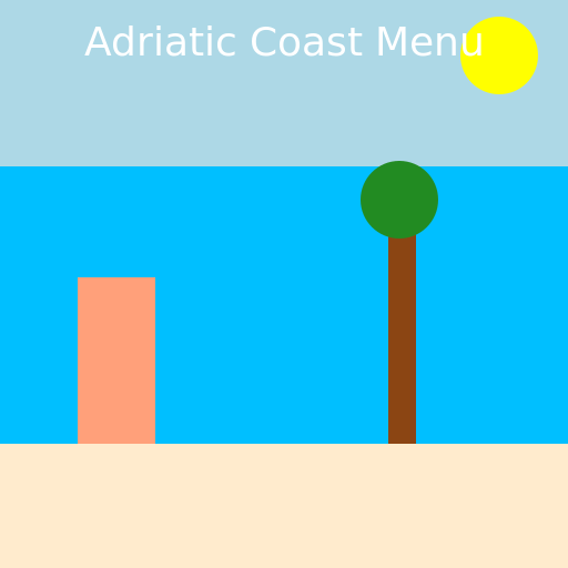 Adriatic Coast Menu - AI Prompt #41951 - DrawGPT