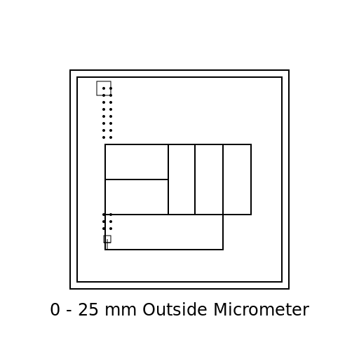 0 - 25 mm Outside Micrometer - AI Prompt #42871 - DrawGPT