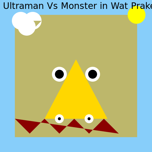 Ultraman Vs Monster in Wat Prakeaw, Thailand - AI Prompt #42874 - DrawGPT