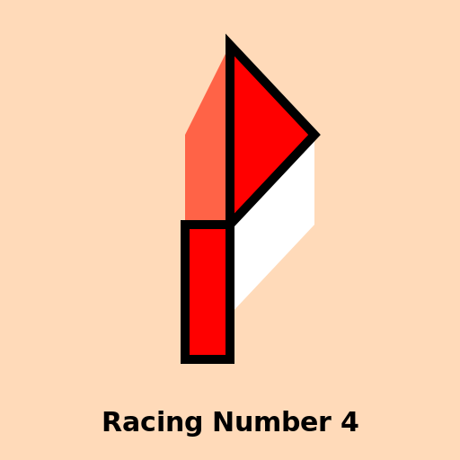 Racing Number 4 - AI Prompt #43060 - DrawGPT