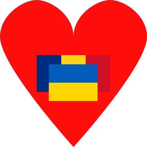 Romanian flag and Ukrainian flag in the heart - AI Prompt #43068 - DrawGPT