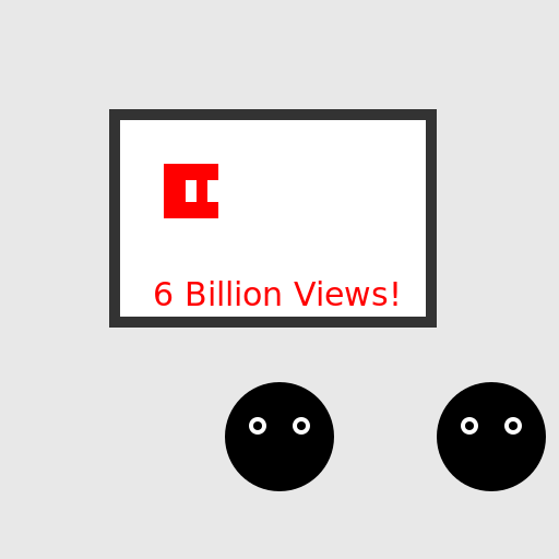 Cat Watching YouTube Milestone of 6 Billion Views - AI Prompt #43471 - DrawGPT