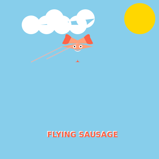 Flying Sausage - AI Prompt #43489 - DrawGPT