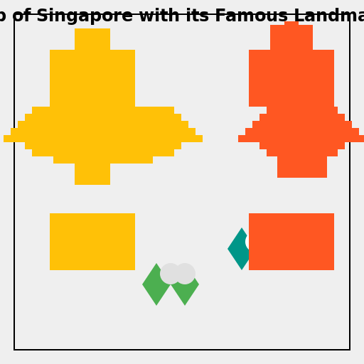 Map of Singapore with its Famous Landmarks - AI Prompt #43839 - DrawGPT