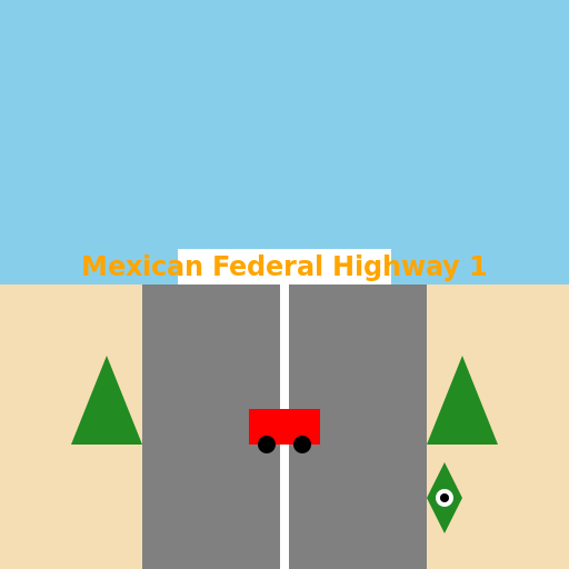 Mexican Federal Highway 1 - AI Prompt #45031 - DrawGPT