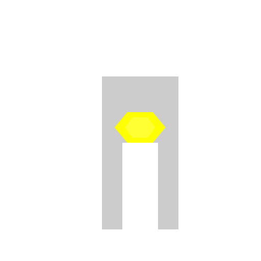 Omega 2 Lit up bright yellow in doorway in a halway - AI Prompt #45052 - DrawGPT