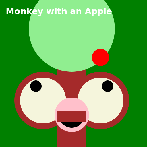 Monkey with an Apple - AI Prompt #45404 - DrawGPT