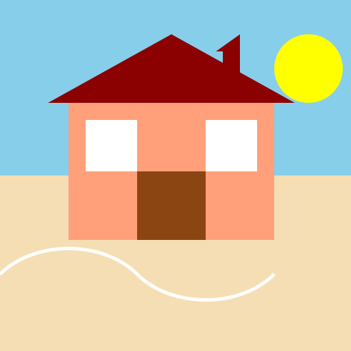 House on the Beach - DrawGPT