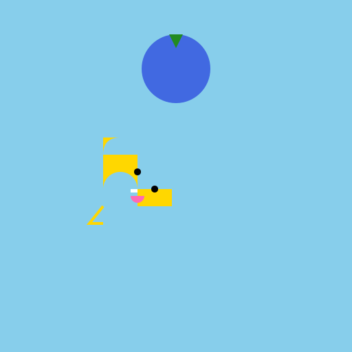 Big Yellow Dog Eating a Blue Pumpkin - AI Prompt #45447 - DrawGPT