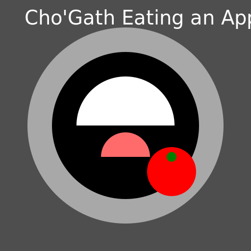 Cho'Gath Eating an Apple - AI Prompt #45451 - DrawGPT