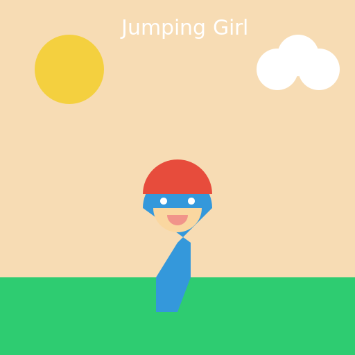 Jumping Girl - AI Prompt #45569 - DrawGPT