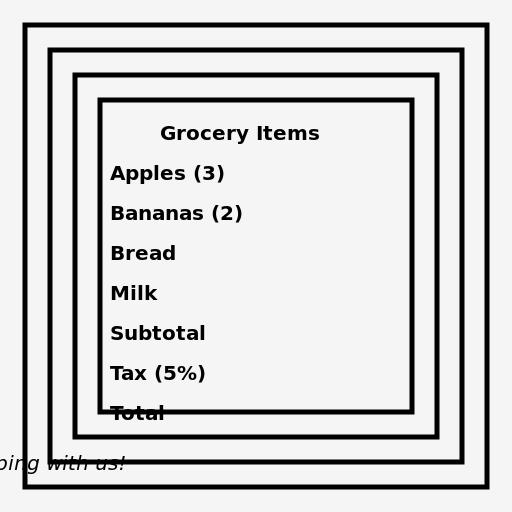 Grocery Receipt - AI Prompt #46011 - DrawGPT