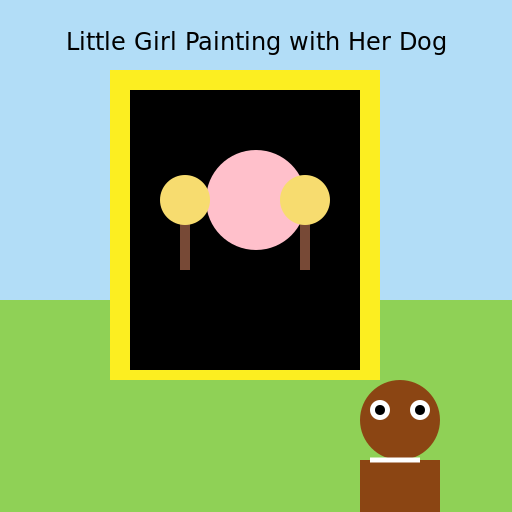 Little Girl Painting with Her Dog by the Window - AI Prompt #46268 - DrawGPT