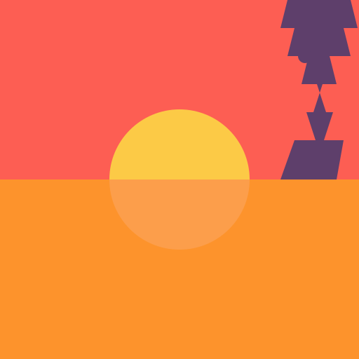 A beautiful sunset over a calm sea with a palm tree silhouette. - AI Prompt #46269 - DrawGPT