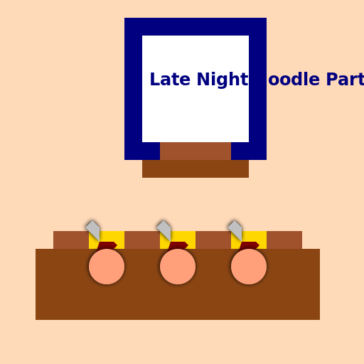 Late Night Noodle Party - AI Prompt #46710 - DrawGPT