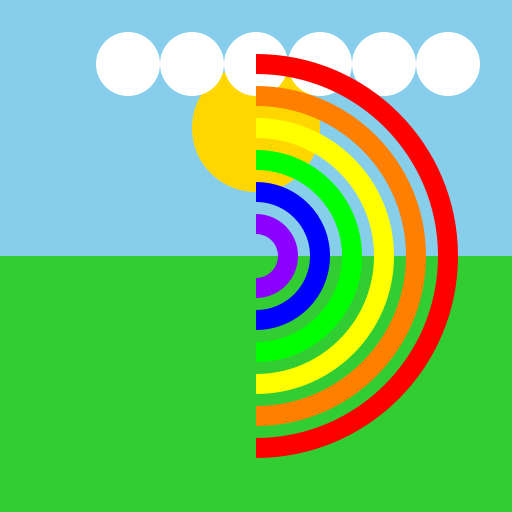 A Peaceful Landscape with a Rainbow - AI Prompt #46945 - DrawGPT