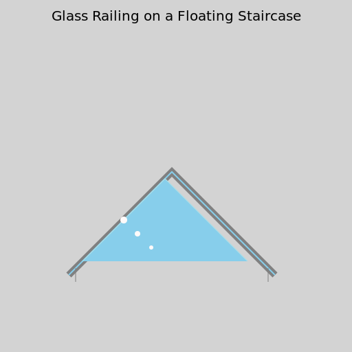Glass Railing on a Floating Staircase - AI Prompt #47500 - DrawGPT