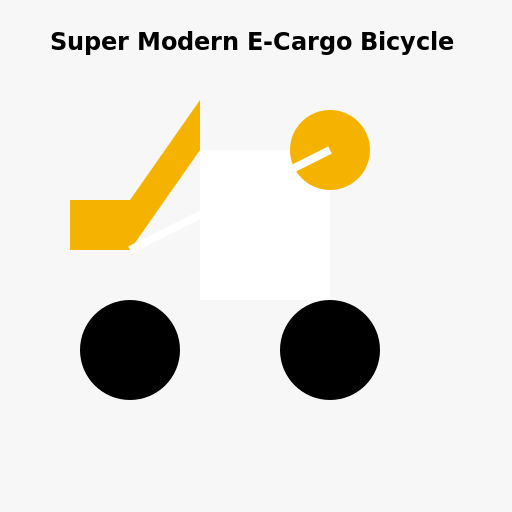 Super Modern E-Cargo Bicycle - AI Prompt #47654 - DrawGPT