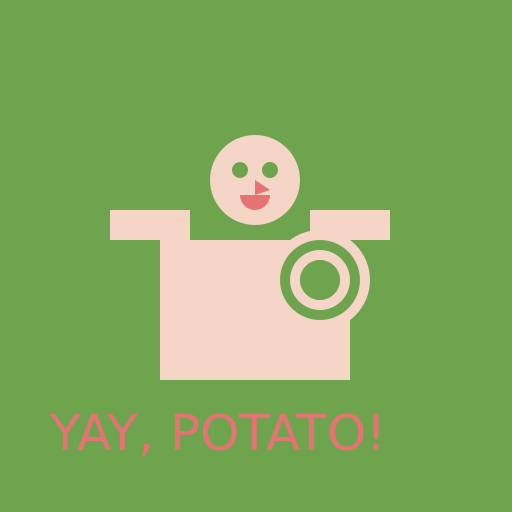 Michael Collins holding a potato in the air triumphantly celebrating - AI Prompt #47657 - DrawGPT