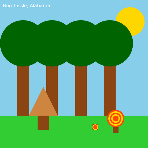 The Great Outdoors in Bug Tussle, Alabama - AI Prompt #47799 - DrawGPT