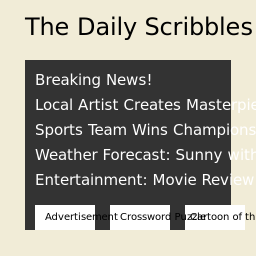 The Daily Scribbles Newspaper - AI Prompt #47971 - DrawGPT