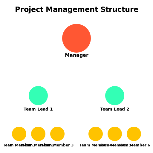 Drawing of a Project Management Structure - AI Prompt #48235 - DrawGPT