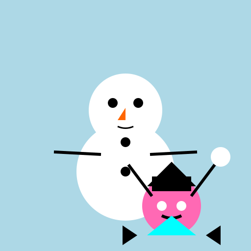 Snowman and Girl - AI Prompt #48299 - DrawGPT