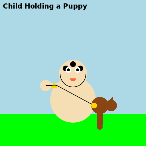 Child Holding a Puppy - AI Prompt #49154 - DrawGPT