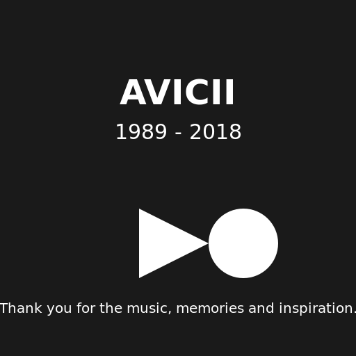 Tribute to Avicii - Final Sign Off - AI Prompt #49486 - DrawGPT