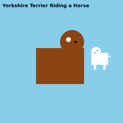 Yorkshire Terrier Riding a Horse - AI Prompt #49630 - DrawGPT