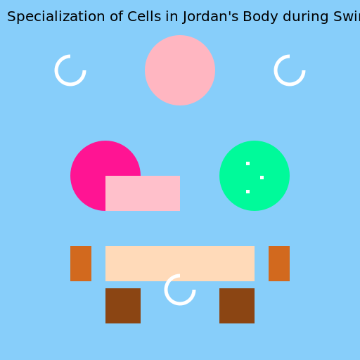 Specialization of Cells in Jordan's Body during Swimming - AI Prompt #50287 - DrawGPT