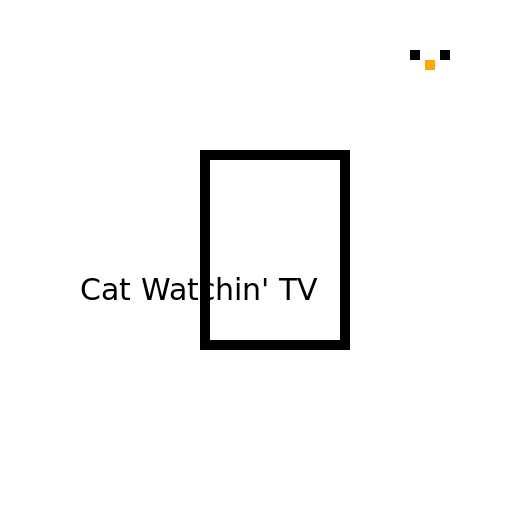 Drawing of YouTube Cat Watchin' TV - AI Prompt #5031 - DrawGPT