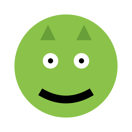 Angry Green Horned Circle Face - AI Prompt #50615 - DrawGPT