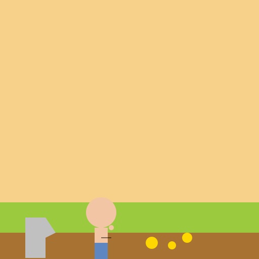 Young Boy Digging for Gold with Blue Pants - AI Prompt #51229 - DrawGPT