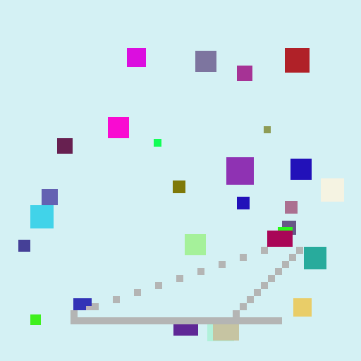 Glass Staircase with Random Blocks - AI Prompt #51524 - DrawGPT