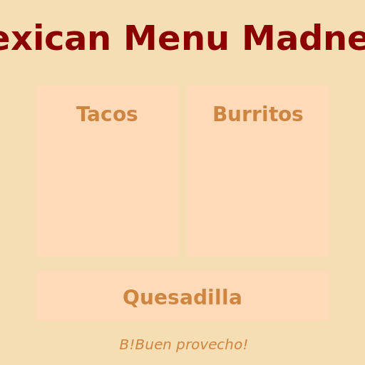Mexican Menu Madness - AI Prompt #51622 - DrawGPT