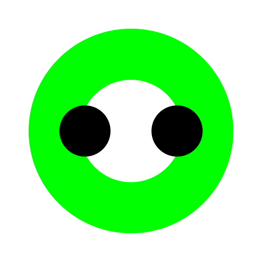 Green Face with White Eye and Black Pupils at Edge of Eyes - AI Prompt #51824 - DrawGPT