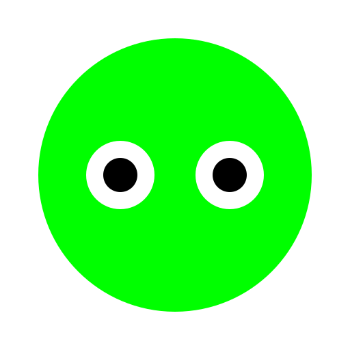 Green Circular Face with Two White Eyes - AI Prompt #51828 - DrawGPT