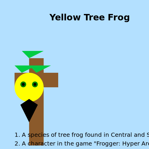 Yellow Tree Frog Disambiguation - AI Prompt #52038 - DrawGPT